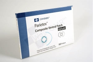 Covidien Parietex Optimized Composite Mesh - Parietex Vent / Umbilical Patch, 6.6 cm, Round - PCO6VP