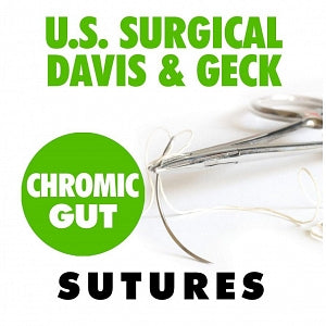 Covidien Chromic Gut Sutures - Chromic Gut Suture, Size 5/0, 30", CV-23 Needle - UG-202