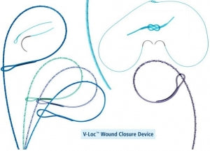 Medtronic USA V-LOC 180 Absorbable Wound Closure Suture - V-LOC 180 CV-23 Size 3-0 6" Absorbable Wound Closure Device, Undyed - VLOCM1904