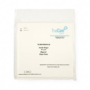True Care Biomedix Lint-Free Cleanroom Wipers - Cleanroom Lint-Free Wipers, Sterile, 9" x 9", 20-Pack - TCBWIP09SP-20