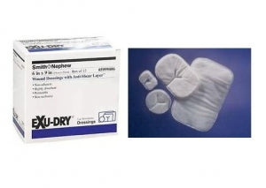 Smith and Nephew Exu-Dry Wound Dressings - Exu-dry Wound Dressing, Medium Thick, 6" x 9" - 5999M06