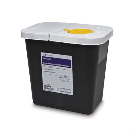 Universal Pharmacy Waste Container with Slide Lid 8gal - 15.5"W x 11"D x 17.75"H