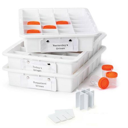 Urine Sample Tray with Labels Tray Subdivider — Grayline Medical