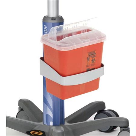 Utility Bin/Sharps Container Holder for Medscape Agility Carts Utility Bin/Sharps Container Holder - 9"W x 6.5"D