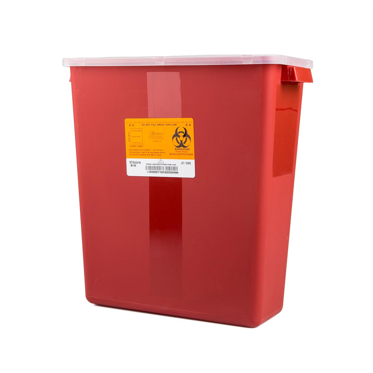 Inteplast Group Stackable Sharps Container - SHARP, STACK, 8, GAL, TRA ...