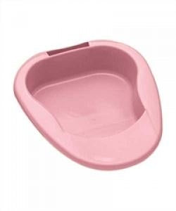 Inteplast Group Stackable Handled Bedans - Tri-Hold Commode Bedpan, Rose - H7870-10
