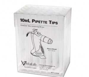 VistaLab VistaClear Boxed Tips - TIP, VISTACLEAR, NONSTERILE, 10ML - 4058-6100
