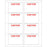 Visitor Pass Label Laser Paper Permanent "Visitor Visitor" 2 3 3/8" X 2 1/3" White 8 Per Sheet, 50 Sheets Per Package