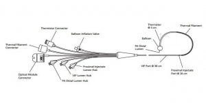 Edwards Lifesciences Swan-Ganz Pulmonary Artery Catheters - Swan Ganz Continuous Cardiac Output Catheter with SvO2, 7.5 Fr, 110 cm - 744F75