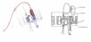 Edwards Lifesciences TruWave Disposable Pressure Transducer Kits - TruWave Disposable Pressure Transducer Standard Kit, with Flush Device, IV Set (Macrodrip), 48" and 12" Pressure Tubing, Two 3-Way Stopcocks - PX260