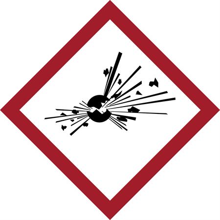 GHS Explosive Labels 0.625" - Paper