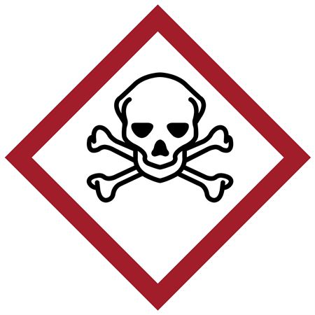 GHS Severe Toxic Labels 2" - Vinyl