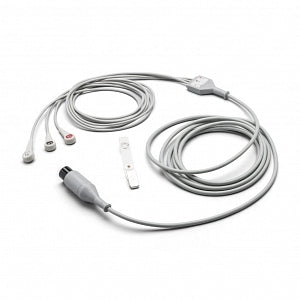 Welch Allyn 3-Lead ECG Cables - ECG Cable, 3 Lead, Shielded, Safety Din, 0.6" - 008-0316-00