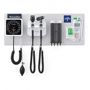 Welch Allyn 3.5 V MacroView Diagnostic Set with LED - MacroView Diagnostic Set with Sphygmomanometer, Thermometer, Ophthalmoscope and Otoscope - 1229ML