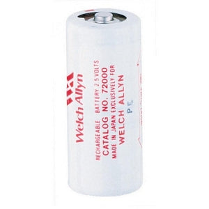 Welch Allyn Rechargeable Standard Handles - Rechargeable Power Handle for Standard Laryngoscope, Nickle-Cadmium Battery, Red - 72000