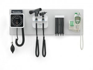 Welch Allyn GS 777 Wall Transformer Sets - Green Series 777 Wall Diagnostic System with KleenSpec Disposable Specula Dispenser, Aneroid Sphygmomanometer and SureTemp Plus 690 Electronic Thermometer - 77710-TAKX
