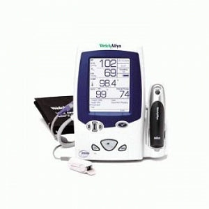 Welch Allyn Connex Integrated Vital Signs Wall Systems and Accessories - Connex Blood Pressure Integrated Wall System with Nellcor SpO2, SureTemp Plus Thermometry, Braun ThermoScan PRO 6000 Thermometry, PanOptic Ophthalmoscope - 84NTVEP-B