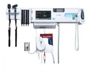 Welch Allyn Connex Integrated Vital Signs Wall Systems and Accessories - Connex Blood Pressure Integrated Wall System with Nellcor SpO2, SureTemp Plus Thermometry, Braun ThermoScan PRO 6000 Thermometry, PanOptic Ophthalmoscope - 84NTVEP-B