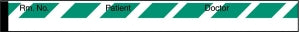 Medline Nursing Chart Labels - Green-Striped 0.5" x 500" Dr. Patient Nursing Chart Label - W002KG4