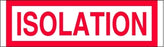 Centurion Centurion Nursing Chart Labels - White 2" x 500" Isolation with Border Nursing Chart Label - W900R
