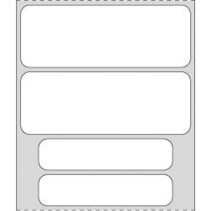 Chart Labels Wristband Thermal X 1" White - 100 Per Qty Based Roll
