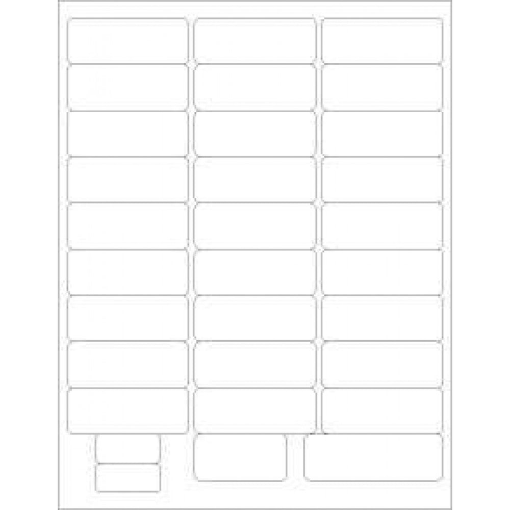 Chart Labels Wristband Laser Portrait Premium, Multiple Size Labels X Adult, Pedi And Infant White - 31 Lbls Per Sheet, 4 Pks Of 250 Labels Per Case