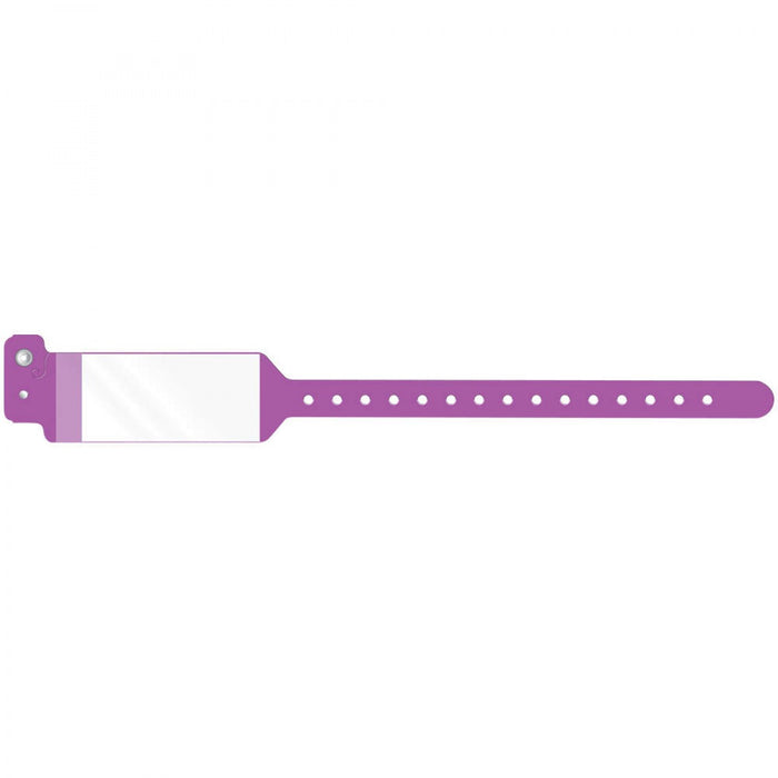 Conf-Id-Ent Shield Wristband Poly 1 1/4" X 10 3/4" Adult/Pediatric Grape - 500 Per Case