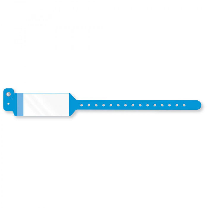 Conf-Id-Ent Shield Wristband Poly 1 1/4" X 10 3/4" Adult/Pediatric Blue - 500 Per Case