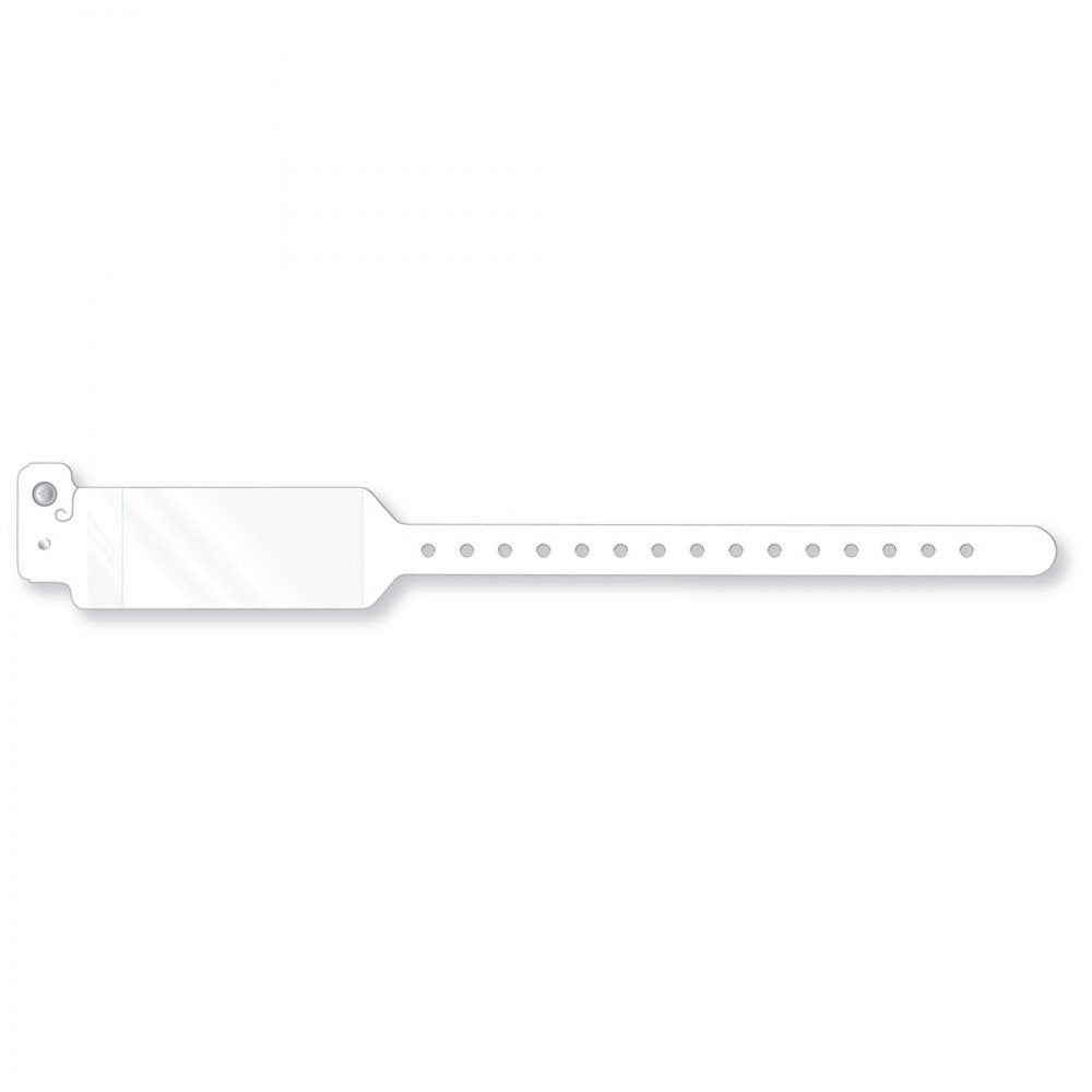 Conf-Id-Ent Shield Wristband Poly 1 1/4" X 10 3/4" Adult/Pediatric White - 500 Per Case