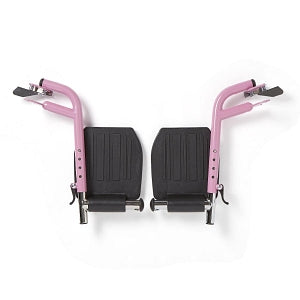 Medline Medline Wheelchair Footrests - Pink Swing-Away Footrest for Transport Chairs - WCA806965P