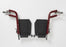 Medline Medline Wheelchair Footrest Assemblies - Red Steel Swing-Away Footrest Assembly for Steel Transport Chair - WCA808965W