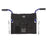 Medline Medline Wheelchair Handles - Blue Upper Handle for Ultralight Bariatric Transport Chair - WCA808UHBR