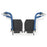 Medline Medline Wheelchair Footrests - Blue Swing-Away Footrest for Translator - WCATR006