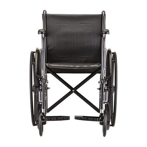 Fixed Arms Wheelchair And Footrests