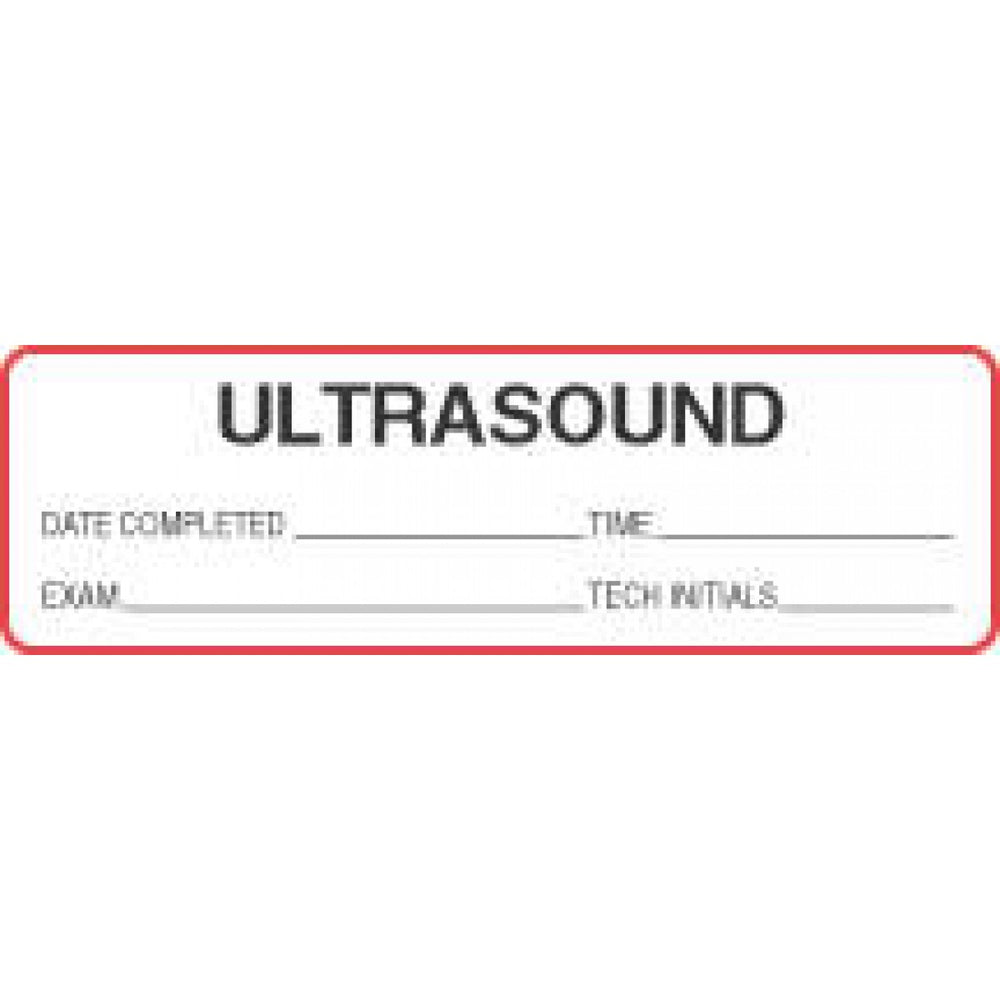 Ultrasound Machine Labels Label Paper Permanent Ultrasound Date 2 7/8