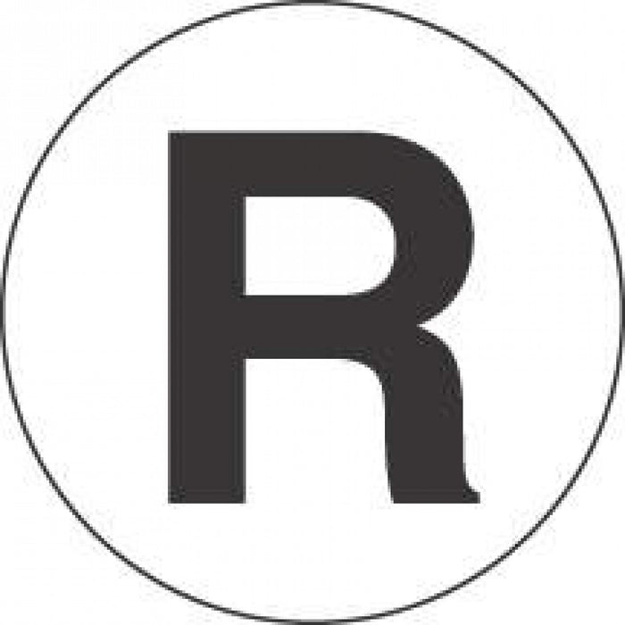 Label Paper Permanent R White 1000 Per Roll