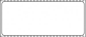 Centurion Admitting Labels - Flexo White 3.5" x 1.44" Label with Removable Adhesive - WL4136