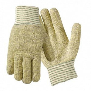 Wells Lamont Industry Group Terry Cloth Gloves - Terry Cloth Gloves, Cotton / Kevlar, Knit Wrist, Men's Size L - 9000