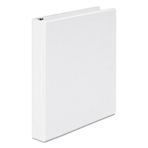 Acco Wilson-Jones Basic Round Ring Binders - 368 Basic Round Ring Binder, Letter, White, 1" Capacity - 36814NW