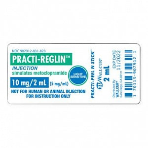 Wallcur Practi-Reglin Peel-N-Stick Labels - Practi-Reglin Peel-N-Stick Label, for Training Use Only - 9922RGL