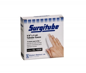 Derma Sciences Surgitube Tubular Gauze Bandage - Surgitube White Tubular Gauze, 1.5" x 50-yd., Size 3 - GL221