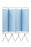 Winco Modular 4-Panel Privacy Screens - 4-Panel Privacy Screen, Light Blue - 3749-94