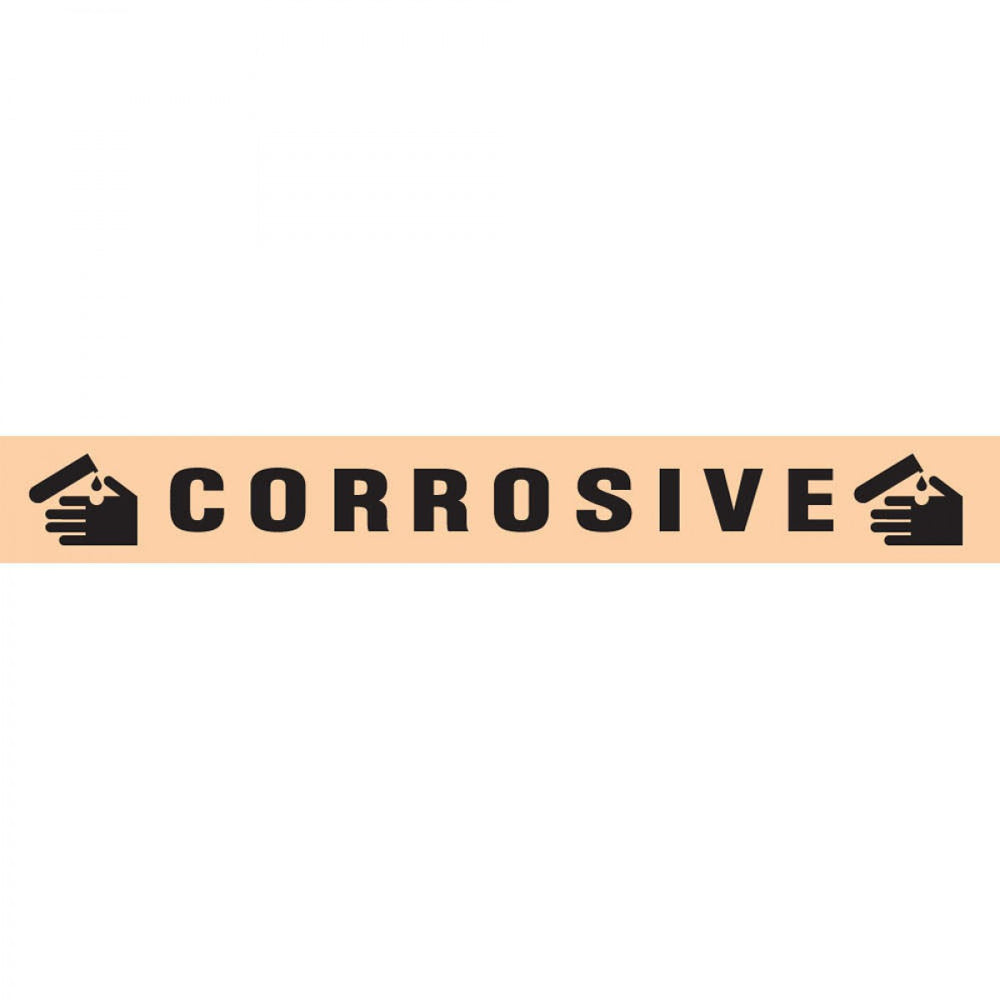 Tape Removable Corrosive 1" Core 1/2" X 500" Imprints Fl. Orange 125 500 Inches Per Roll