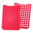 DWK Life Sciences Wheaton FEP / Silicone Septa Cap - MAT, MICROPATE, RED, PRE-CUT FEP / SIL SEPTA - 07-0020MR
