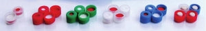 DWK Life Sciences Wheaton Snap Cap with PTFE / Silicone Septa - CAP, SNAP, GRN, PTFE / SIL SEPTA, 7MM - 07-0070G