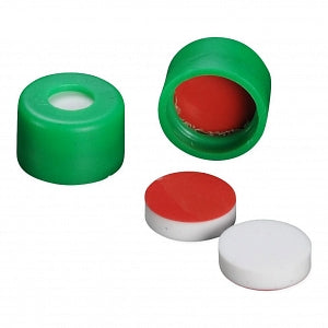 DWK Life Sciences Wheaton Snap Cap with PTFE / Silicone Septa - CAP, SNAP, GRN, PTFE / SIL SEPTA, 7MM - 07-0070G