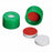 DWK Life Sciences Wheaton Snap Cap with PTFE / Silicone Septa - CAP, SNAP, GRN, PTFE / SIL SEPTA, 7MM - 07-0070G