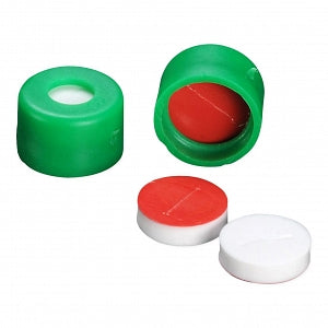 DWK Life Sciences Wheaton Snap Cap with PTFE / Silicone Septa - CAP, SNAP, GRN, PTFE / SIL SEPTA, 7MM - 07-0075G