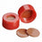 DWK Life Sciences Wheaton Screw Cap w/FEP / Natural Rubber Septa - CAP, SCREW THRD, RED, FEP / NAT-RUB SEP, 9MM - 09-0020R
