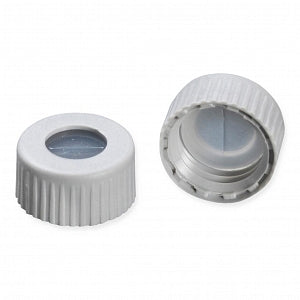 DWK Wheaton LC-Clean Screw Cap with PTFE / Silicone Septa - CAP, LC CLEAN, GRAY, CUT, BOND PTFE / SIL SEP - 09-0037GR